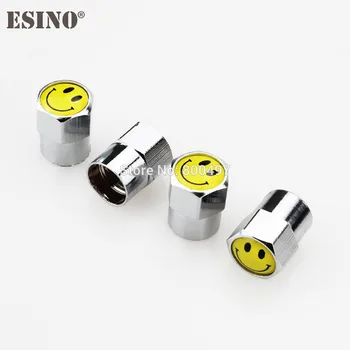 

200 x Car Styling Stainless Zinc Alloy Smile Face Expression Car Tire Valve Caps Wheel Tires Tyre Stem Air Cap Airtight Covers
