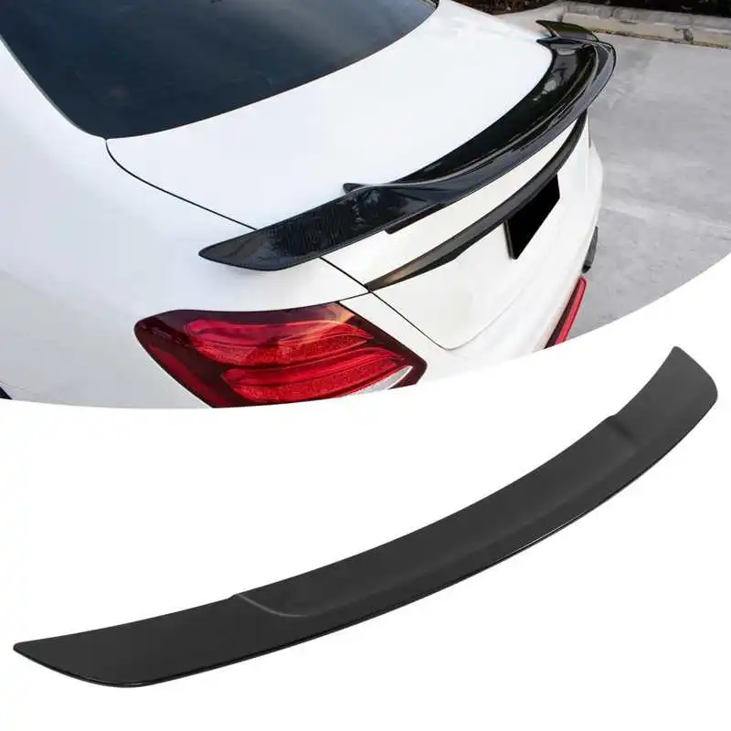 car spoilers Gloss Black for RENNtech Style Trunk Lid Spoiler Wing Fit
