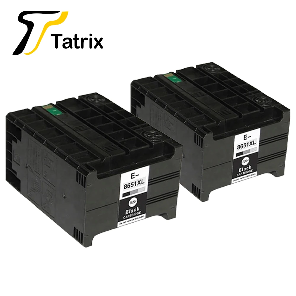 2 pcs Татрикс 3 шт полные Чернила совместимые для Epson T8651 T8651XL для Epson WorkForce Pro WF-M5190DW, WF-M5190DW BAM, WF-M5690DWF WF-M5690 - Цвет: 2 pcs