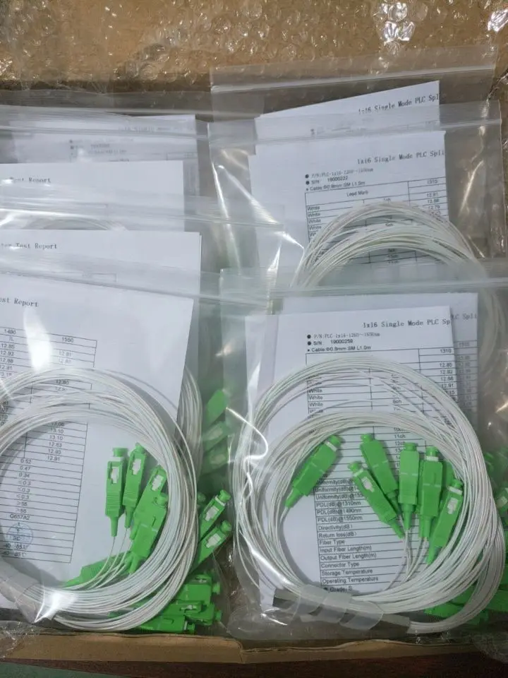 50 шт. 1x8 plc сплиттер SC UPC/APC 0,9 мм 1 м