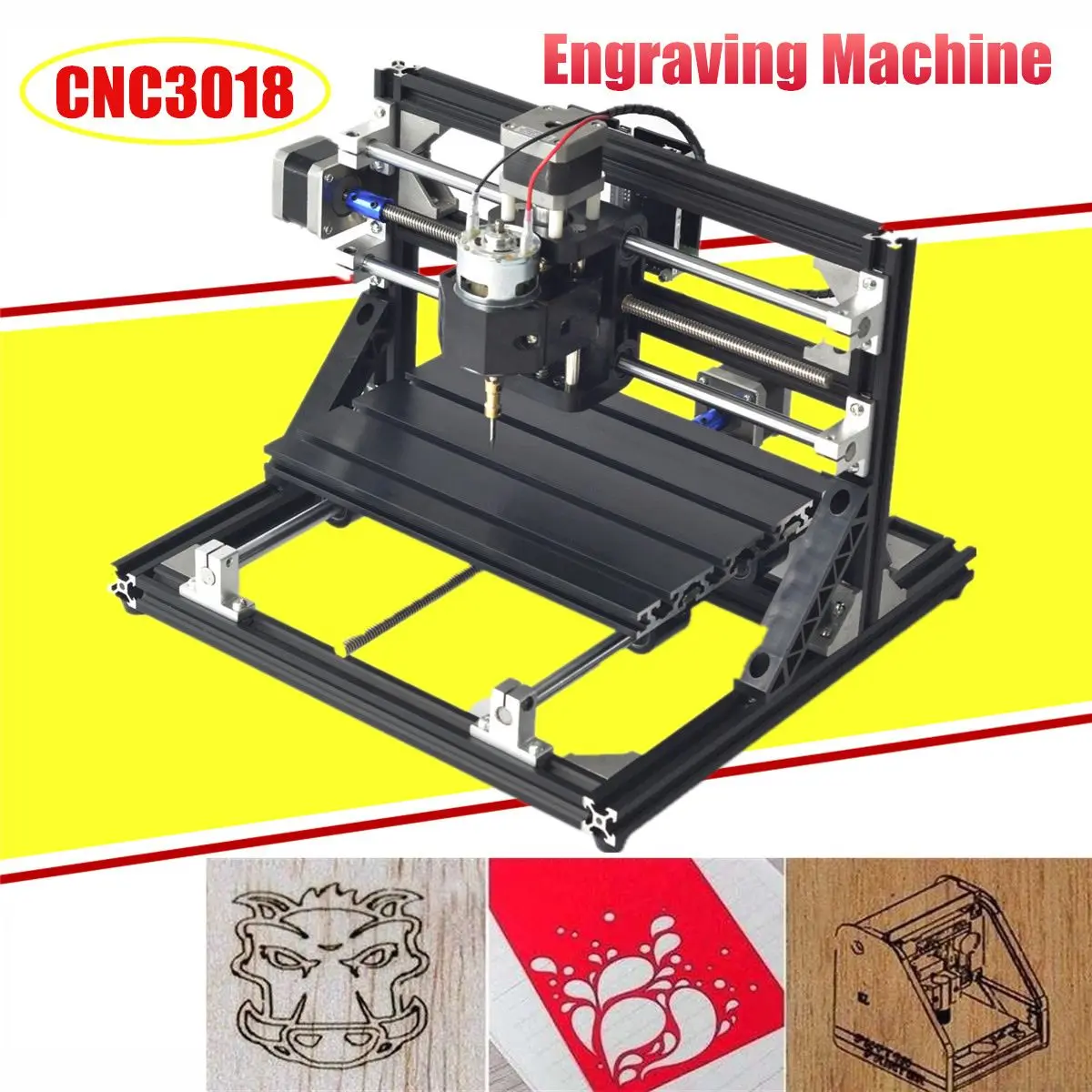 

CNC3018 3 Axises Pcb Pvc Milling Machine Laser Engraving Mini Cnc Engraving Machine GRBL Wood Router/Cutter/Printer Cutting Tool