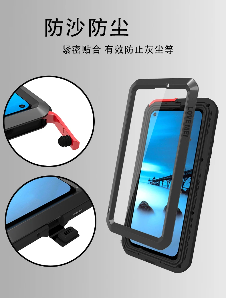 Любовь Мэй Алюминиевый металлический чехол для huawei Nova 4 Чехол Броня ударопрочный жизни водонепроницаемый чехол Капа Fundas+ Gorilla glass