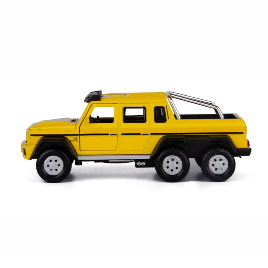 1:32 Масштаб колеса литой автомобиль benz brab g63 6x6 пикап металлическая модель