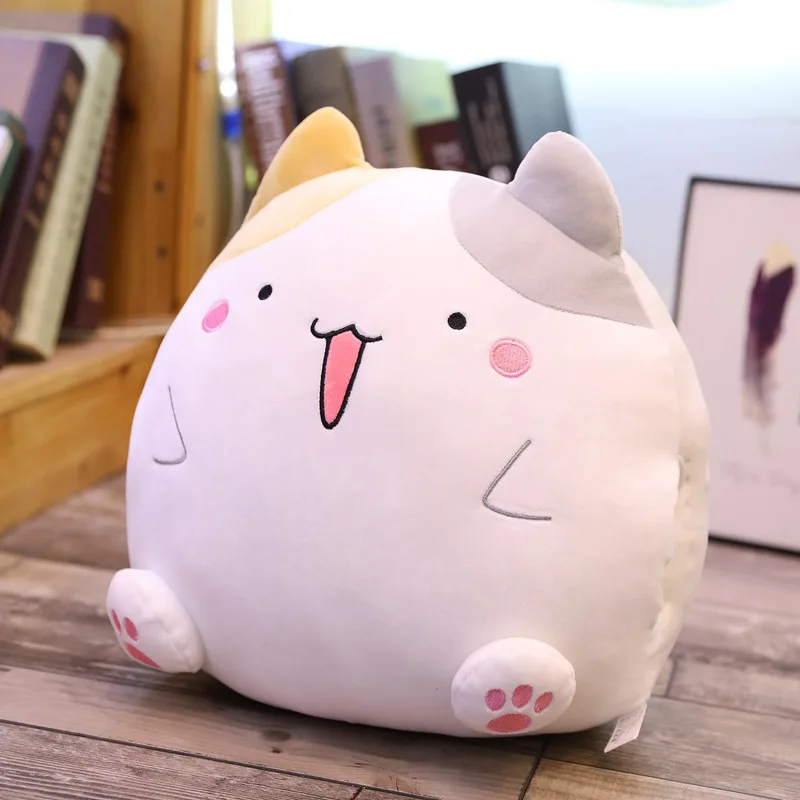 White Kawaii зимняя плюшевая грелка для рук, подушка, теплая мягкая плюшевая подушка, подушка, милые плюшевые игрушки для детей, девочек, рождественский подарок - Цвет: White