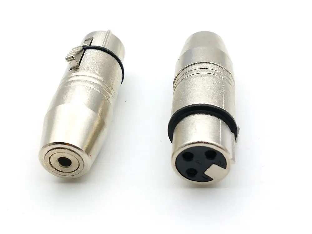 10 шт. 3 pin XLR аудио гнездовой разъем 3,5 мм стерео разъем