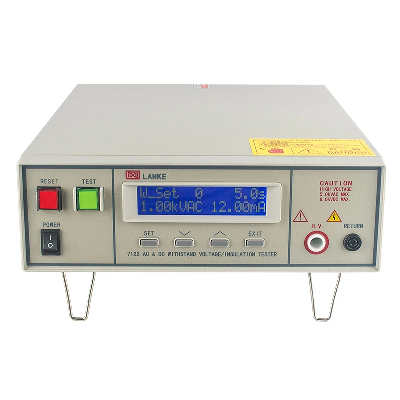 LK7122 programcontrolled insulation AC and DC withstand voltage tester