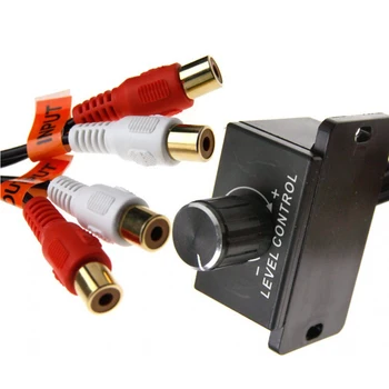 

12V Car Amplifier Auto Bass Knob Adjuster Useful Universal Lossless Volume Controller Accessories Audio Level Portable
