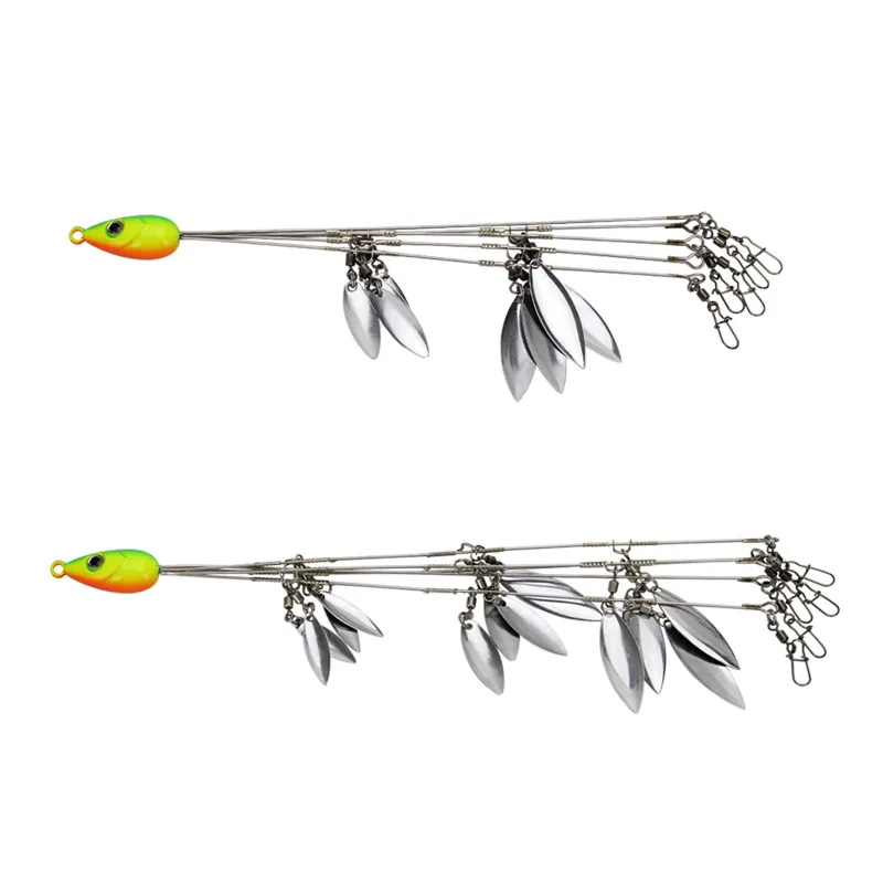 Alabama Rig 2 Combo 3 Combo Spoons Fishing Lures Group Attack Metal