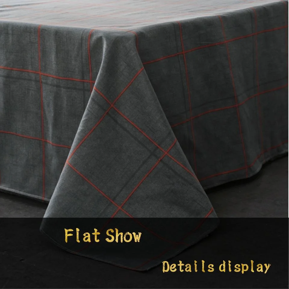  Orange Bed Set Plaid Strip Nordic Bed Cover Duvet Cover Bed Sheets Man Bedding Sets Autumn Winter B