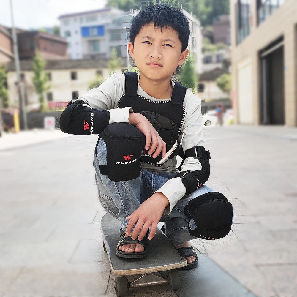 WOSAWE налокотники для детей Детские наколенники спорта на открытом воздухе