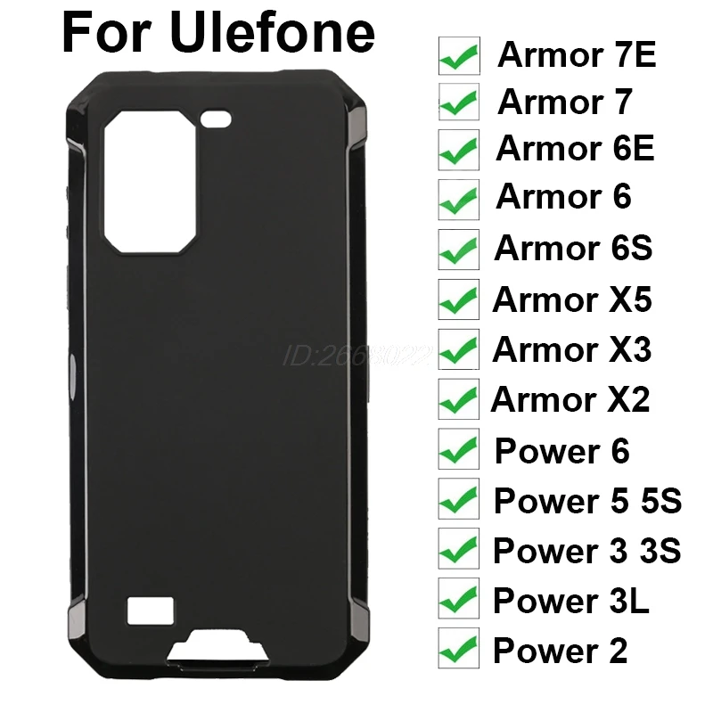 Силиконовый чехол для Ulefone Armor 10 7E 7 6E 6 6S X5 X3 X2 защитная задняя крышка Power 5 5S 3L 3 3S Note9P