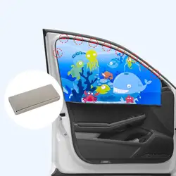 Универсальный автомобильный солнцезащитный козырек, мультяшный детский солнцезащитный козырек для окна, Магнитный занавес