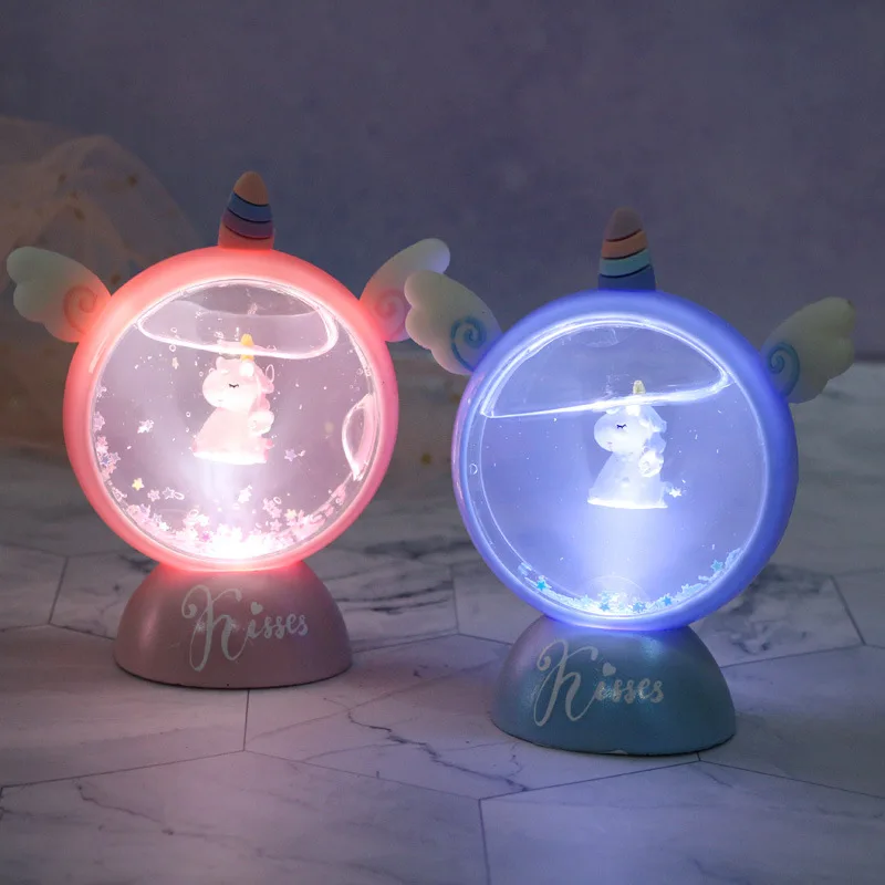 

LED Cartoon Unicorn Night Light Baby Nursery Lamps Table Decorative Light Children Kids Toys Birthday Xmas Gift Drop Shipping