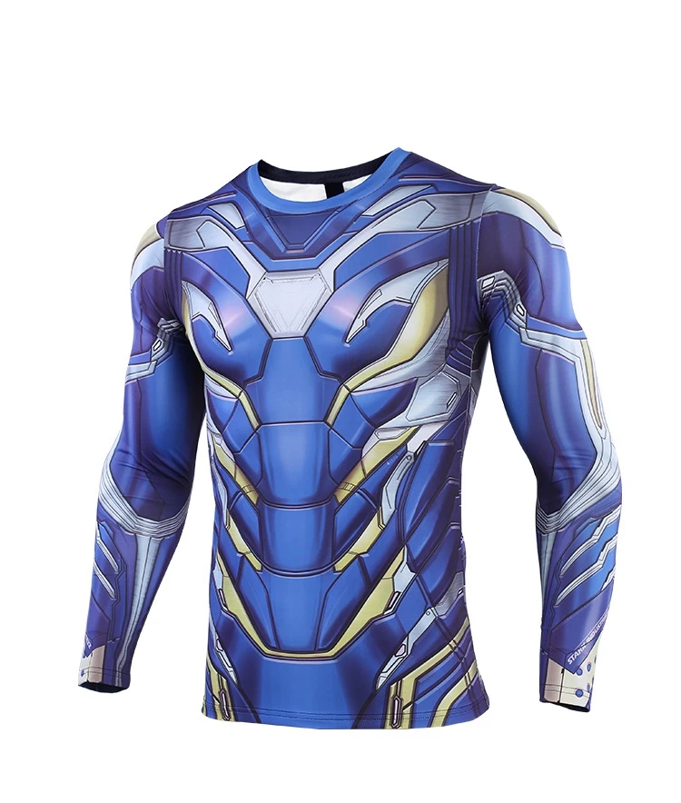 Meilleur Avengers4 iron Man 2019 nouvelle chemise de Compression 3D imprimé t shirts hommes chemise de Compression Cosplay vêtements à séchage rapide pour gymnases