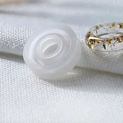 Silicone Ring Mold for DIY Resin Jewelry Crafting - Transparent Round Shape (16mm)