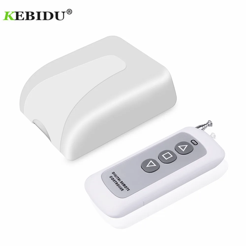 

KEBIDU 315/433MHz AC AC/DC12-50V Wireless 2CH RF Transmitter Remote Control Switch + RF Relay Receiver For Light Garage Door