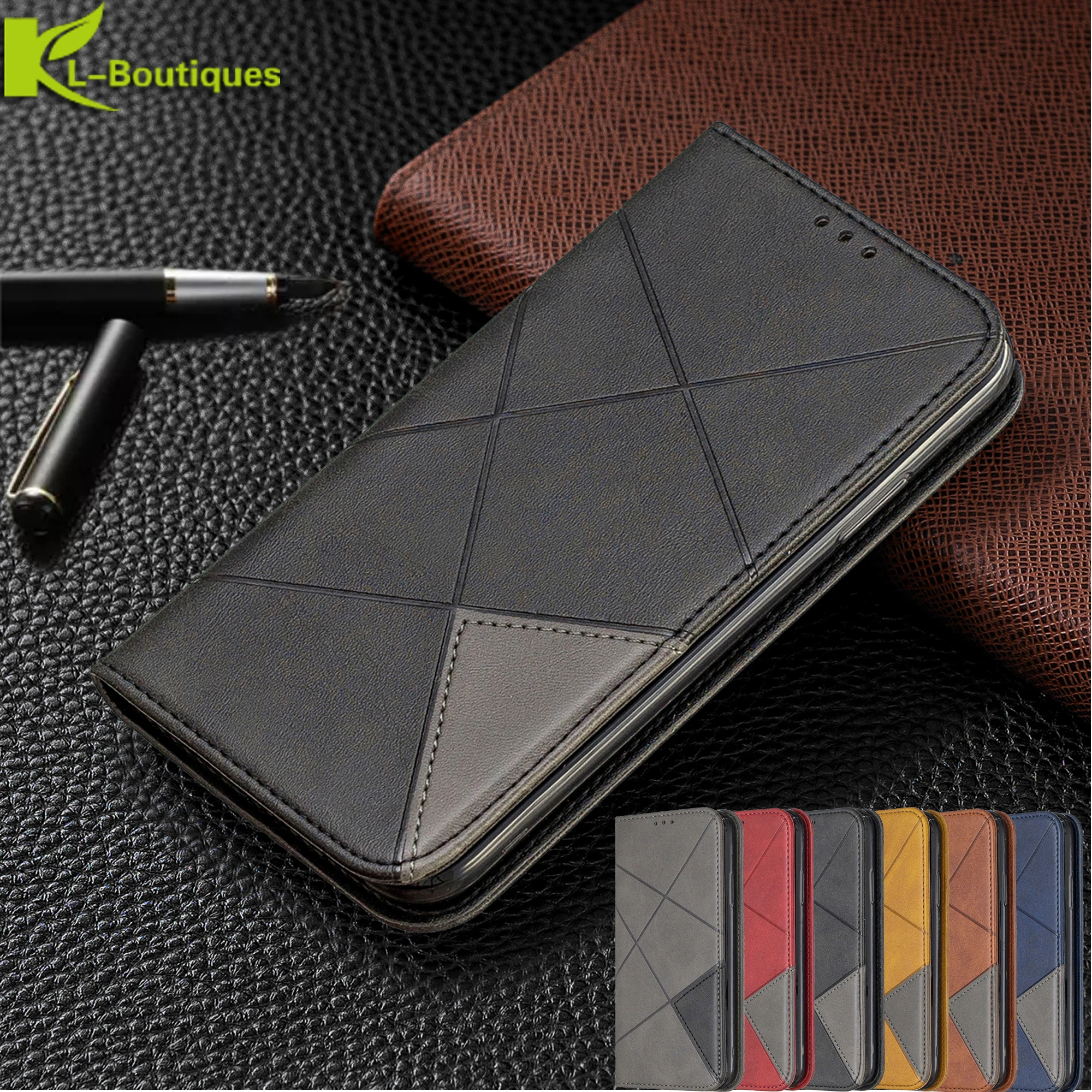 Чехол etui для Xiaomi Redmi 7/7A Магнитный кожаный чехол Xiomi Redmi7a Note 7 Note7 Pro 7pro откидная