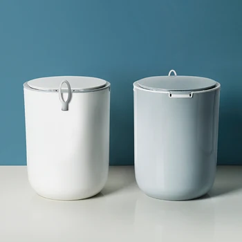 

Pressing Type Plastic Trash Can Garbage Sorting Bin Office Bathroom Rubbish Bin Kitchen Sanitary Storage Bucket Cleaning Tools