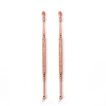 Stainless Steel Rose Gold Earpick Wax Remover Ear Pick Curette Cleaner Easy Earwax Removal Swab Kit Health Care Tools