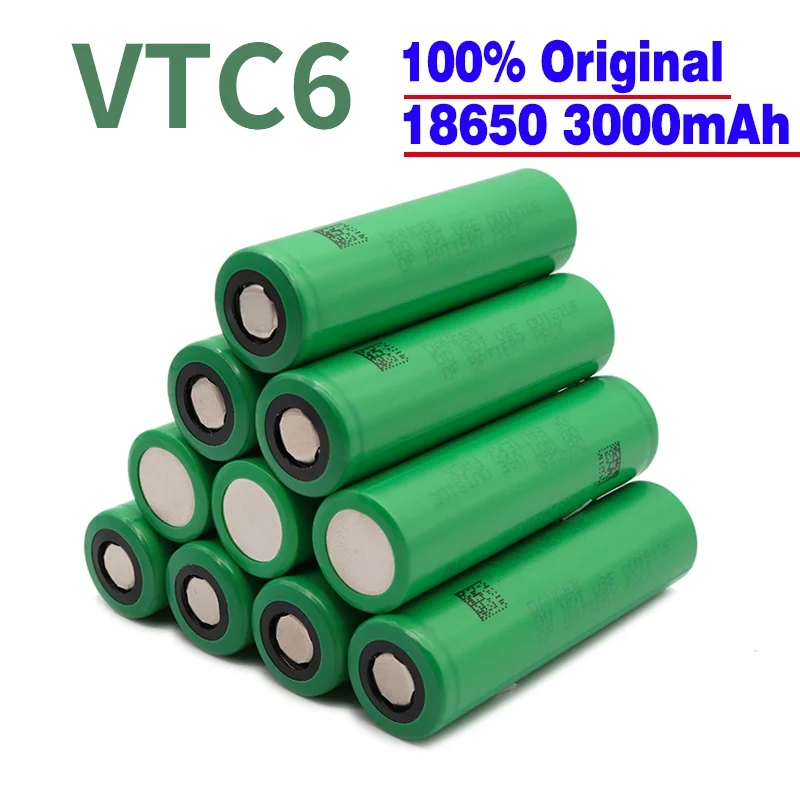 1-10 шт. оригинальный US18650 VTC6 литий-ионный перезаряжаемый аккумулятор 18650 для 30A 3000