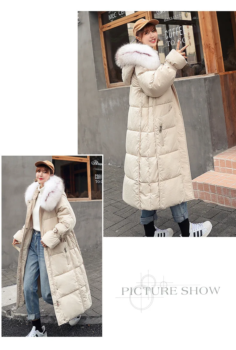 INS шикарный меховой капюшон, хлопковая зимняя женская парка, Feminina, плюс размер, куртка-пуховик, куртки в стиле Харадзюку, верхняя одежда, зимняя одежда