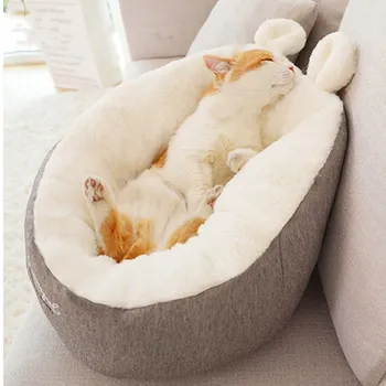 

Warm Basket Bed Cat House Kennel for Dog House Puppy Home Sleeping Kennel Teddy Comfortable House Pet Cushion Puppy Kennel