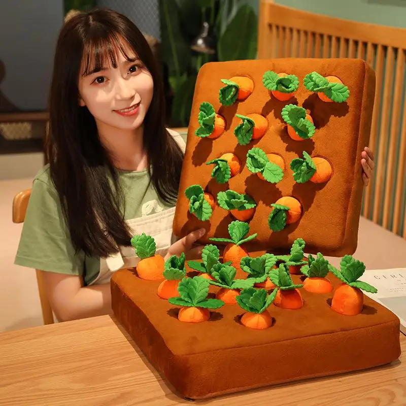 Baby Plush Toy Pet Dog Chew Toy Sniffing Mat Carrot Doll Pull Out Radish Vegetable Field Plush Toy Parent Child Interaction Toys 5 Baby Plush Toy Pet Dog Chew Toy Sniffing Mat Carrot Doll Pull Out Radish Vegetable Field Plush Toy Parent Child Interaction Toys 5