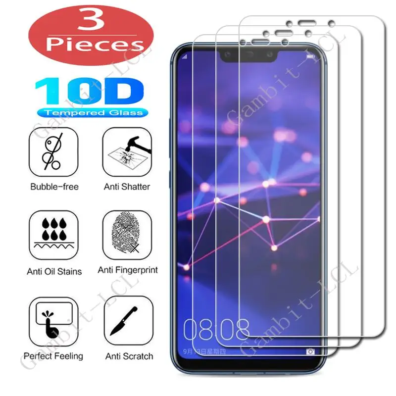 3Pcs Protection Tempered Glass For Huawei Mate 9 Lite 20 P9 Plus Mini P10 10 Pro P20 Screen Protective Protector Cover Film | Мобильные