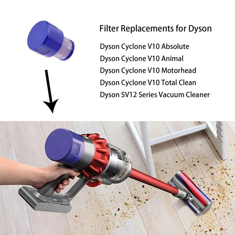 SANQ фильтры для замены комплект совместим с Dyson V10 Sv12 Cyclone Animal абсолютный чистый пылесос, моющийся заменитель