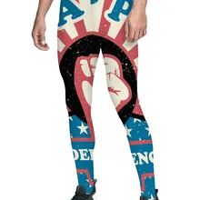 Счастливый День Независимости флаг дизайн брюки для мужчин животик контроль модные вечерние повседневное использование Buttery мягкий с высокой талией износостойкость Brea