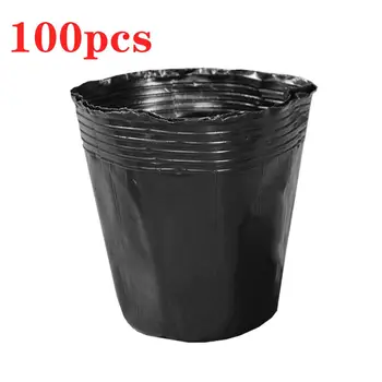 

High Quality 100x Plastic Flower Pot Plant Nursery Flowerpot Seedlings Planter Containers Set Garden Plant Seedling Pots Tools