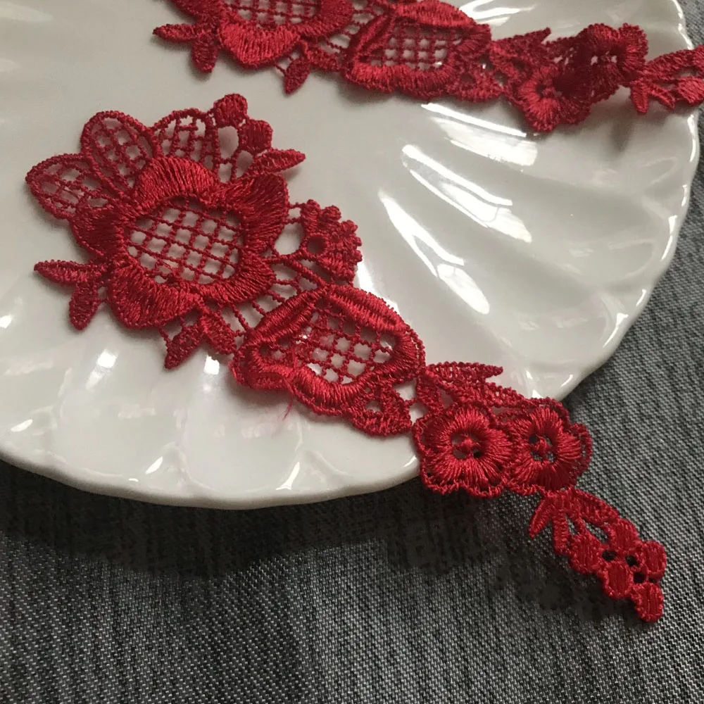 red flower patches 1