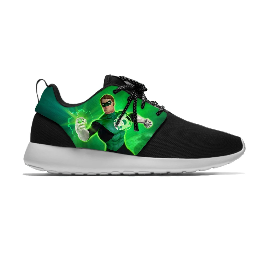 

Green Lantern Superhero Hot Popular Funny Cartoon Kids Sport Running Shoes Casual Breathable Printed Sneakers Boys Children Girl