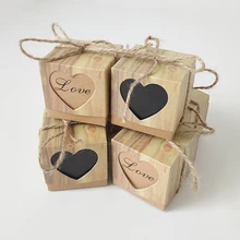 Подарочная коробка для свадьбы, Подарочная коробка с сердечком, Подарочная сумка с бечевкой, коробки для конфет, детские подарочные коробки Bomboniera, вечерние принадлежности