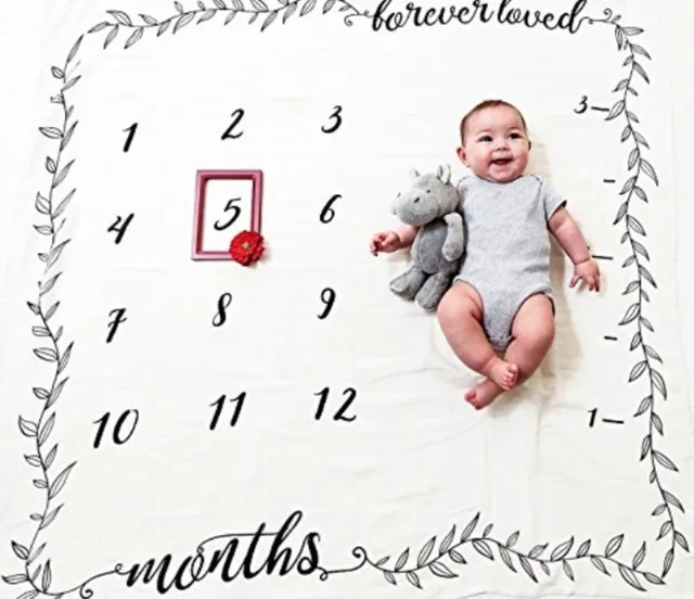 Baby Photography Blanket Props Baby Milestone Blanket Receving Background Baby Monthly Blanket for Shooting Photo accessoriesdiy baby 