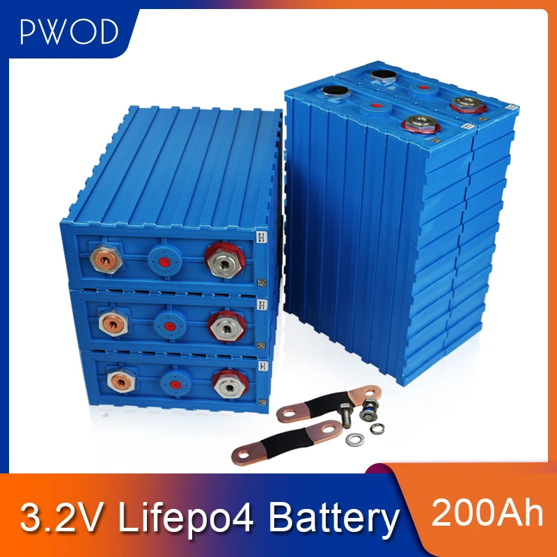 Новый бренд PWOD 48 шт CALB 200ah lifepo4 аккумулятор 3 2 В литий-железо-фосфатная ячейка
