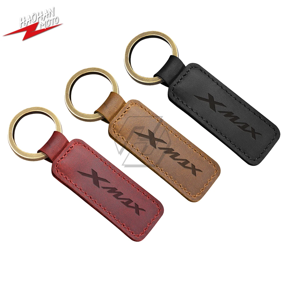 Per Yamaha Xmax Scooter X-Max Portachiavi Moto Portachiavi Pelle Bovina Portachiavi Pelle Di Cavallo Pazzo