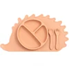 New Cartoon Hedgehog Shape Silicone Baby Placemat Newborn Feeding Solid Food Dishes Plate Table Mat Children's Tableware 6