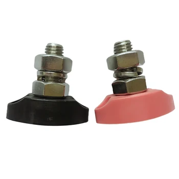 

10mm 316 Stainless Steel Single Stud Power Junction Block Red And Black