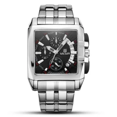 

2020 New Mens watches top brand luxury fashion steel belt men's watch sports outdoor men's watch square watch relogio masculino