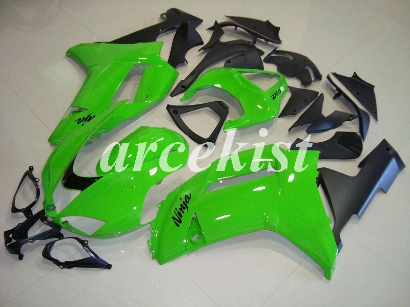 ABS Обтекатели комплект, пригодный для Kawasaki Ninja ZX-6R 2007 2008 636 6R 07 08 боди набор на заказ бесплатно красный черный