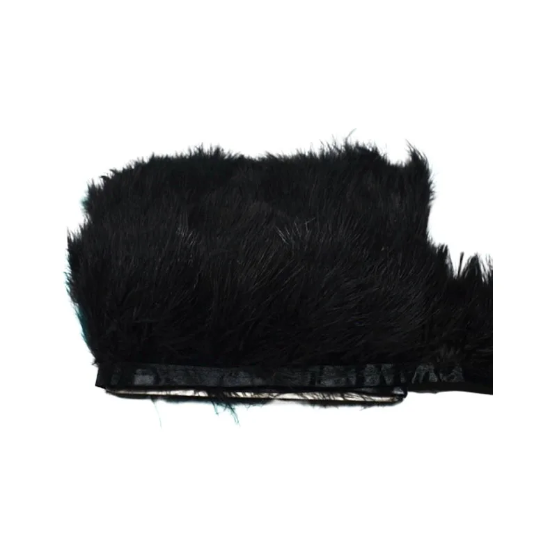 

12 Colors 1Meters Black Soft Fluffy Turkey Marabou Feathers Trims 6-8cm DIY Feather for Sewing Clothing Party Wedding Decoration