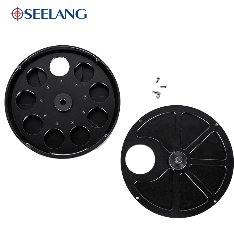 Bosma Oculare Filtro Ruota Di Metallo Full Metal 1.25 "Più 9 Posizione Di Montaggio Di Colore Ruota Filtro Per Astronomia Telescopi