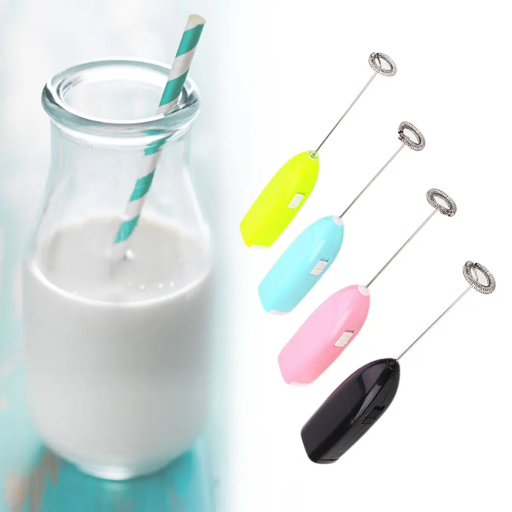 

Coffee Beater Drink Mixer Milk Frother Color Random Whisks Kitchen Tools &Amp; Gadgets Mini Size Tool Tool Electric