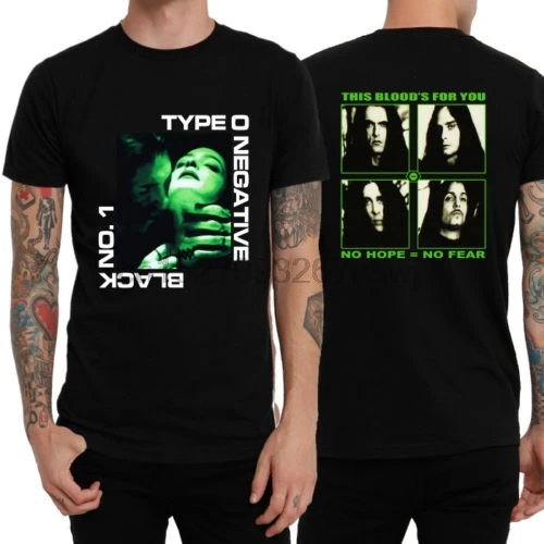 

Print T Shirt Summer Style Fashion Short Sleeve Printing Machine Crew Neck Type O Negative Gothic Metal Band T Shirts For Men
