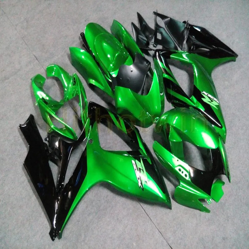 Пользовательский капот мотоцикла для GSX-R600750 2006-2007 K6 ABS пластик обтекатель литья прессформы глянцевый черный - Цвет: P