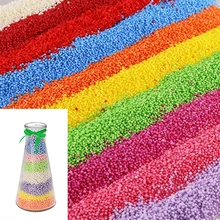 

Polystyrene Styrofoam Balls Bottle Snow Mud Particles Accessories Slime Balls Small Tiny Foam Beads For Foam Filler1 pack
