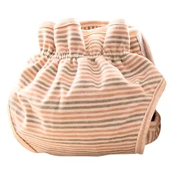

Infant Baby unisex reusable nappies Learning Pants stripe Organic cotton Panties Baby Training Baby Diaper waterproof diaper A40