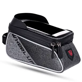 

WHEEL UP MTB Road Bicycle A Bike Bags Rainproof Touch-Sn Cycling Top Front Tube Frame Bags 6.0 inch Phone Case Bike Accessor