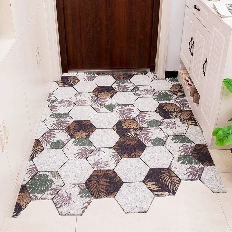 

PVC Silk Loop mat carpet Anti-slip door mat Custom Mat Carpet Indoor Kitchen home Bathroom Minimalist Dust Mats Carpet